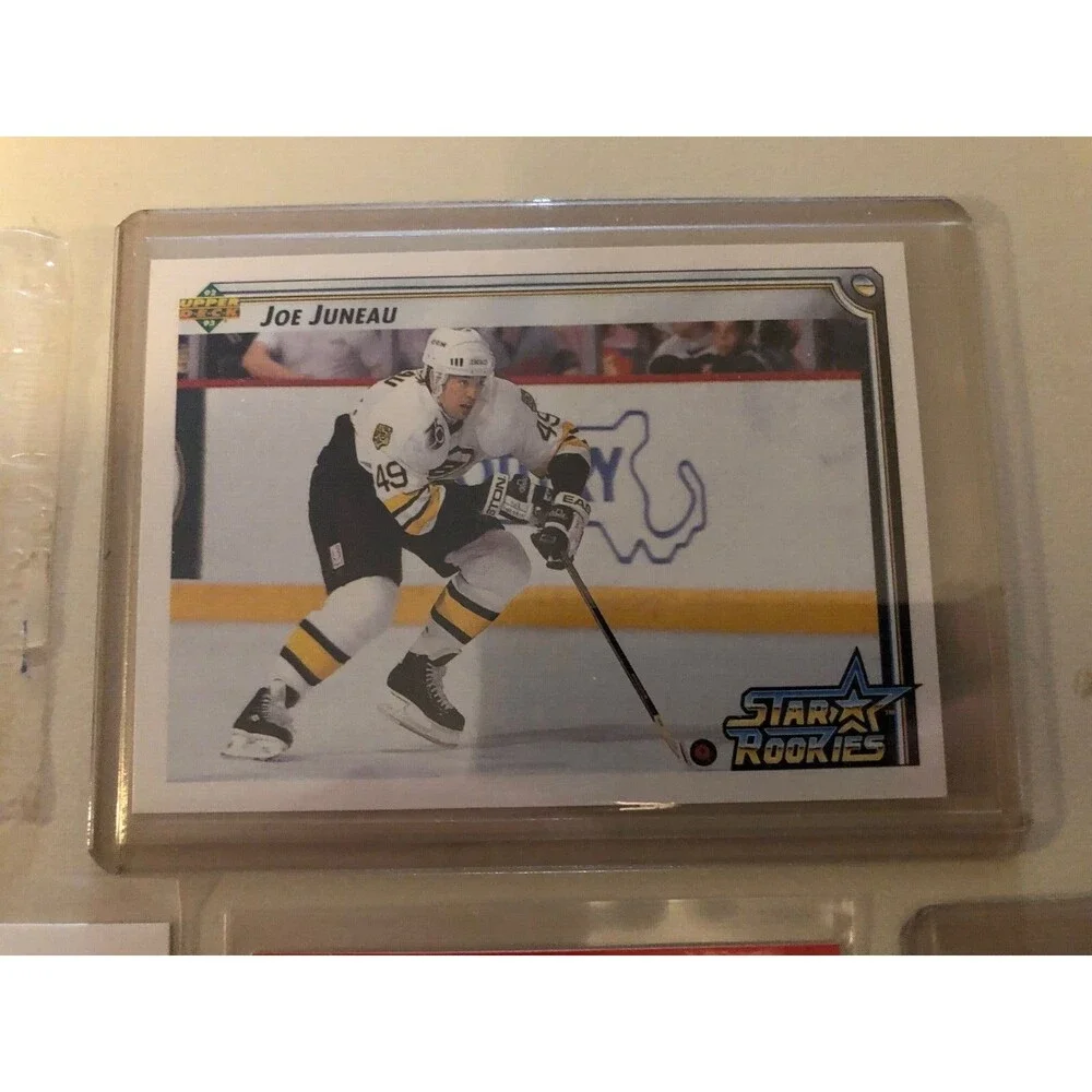 Boston Bruins Trading Cards Moog-Lemelin-Juneau-Thomas 6 cards'91-'93 NHL Ex. Co